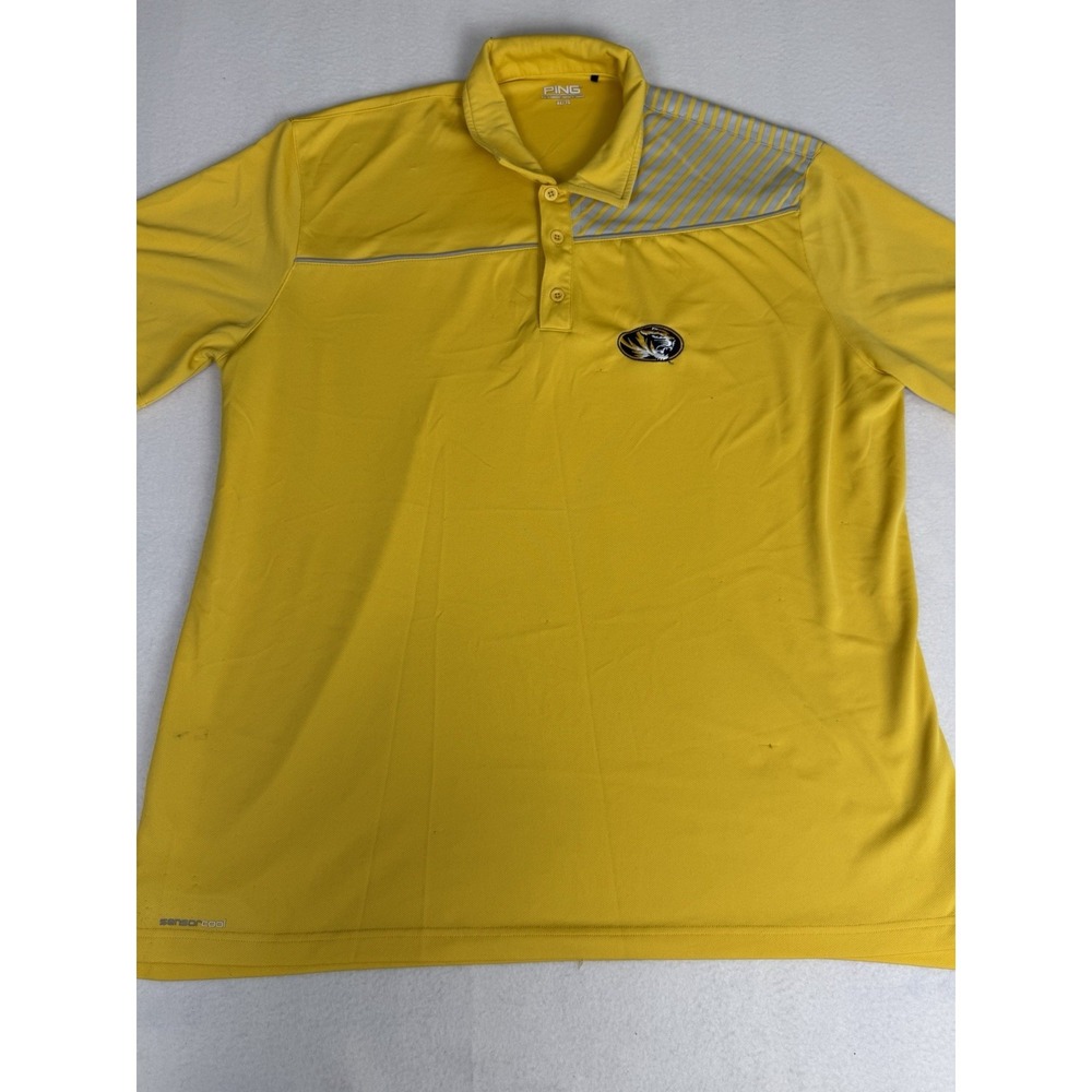 Missouri Tigers Shirt Mens XL Ping Sensorcool Performance Polo Golf NCAA Mizzou